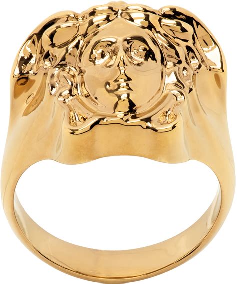 versace medusa gold ring|Versace ring size chart.